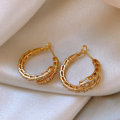 Retro Silver Needle Oval Rhinestone Tassel Earrings Light Luxury Premium Feel Minimalist Niche Versatile Women Ear Jewelry - RALO COLLECTION STUDIO