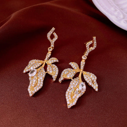 Retro Silver Needle Oval Rhinestone Tassel Earrings Light Luxury Premium Feel Minimalist Niche Versatile Women Ear Jewelry - RALO COLLECTION STUDIO
