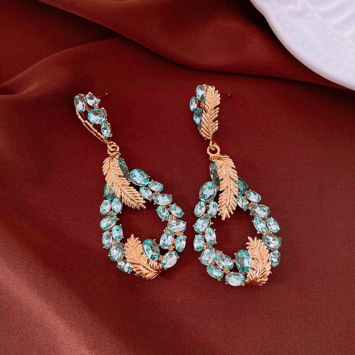 Retro Silver Needle Oval Rhinestone Tassel Earrings Light Luxury Premium Feel Minimalist Niche Versatile Women Ear Jewelry - RALO COLLECTION STUDIO