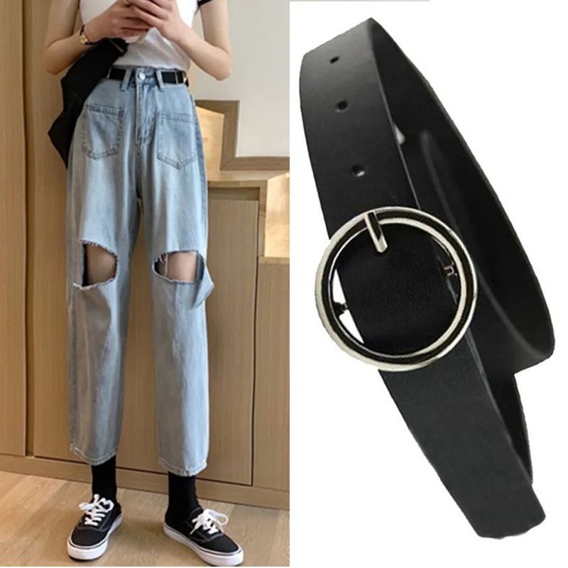 Ripped Wide-legged Jeans Women's Straight Loose High Waist - RALO COLLECTION STUDIO