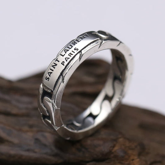 S925 Sterling Silver Jewelry Creative Chain Ring Silver Ring - RALO COLLECTION STUDIO