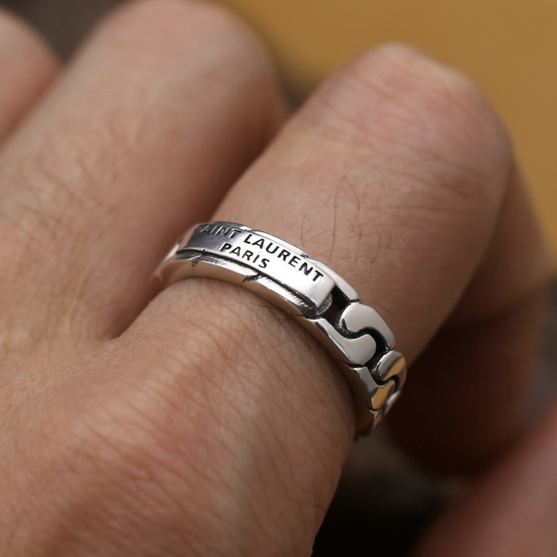 S925 Sterling Silver Jewelry Creative Chain Ring Silver Ring - RALO COLLECTION STUDIO