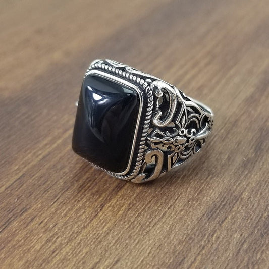 S925 sterling silver ring male ring - RALO COLLECTION STUDIO