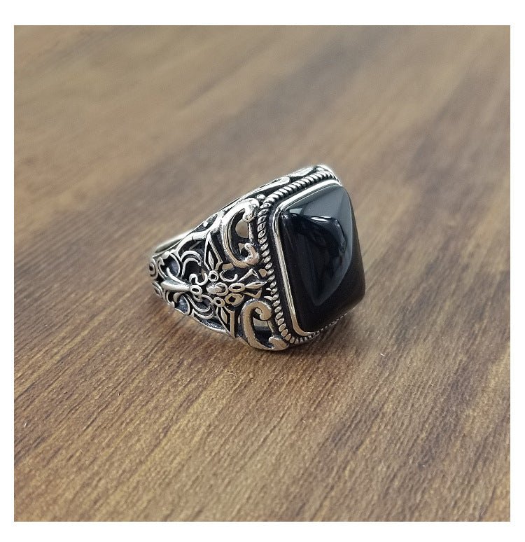 S925 sterling silver ring male ring - RALO COLLECTION STUDIO