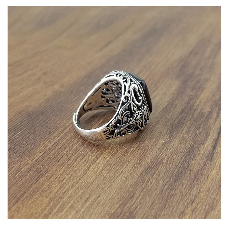 S925 sterling silver ring male ring - RALO COLLECTION STUDIO