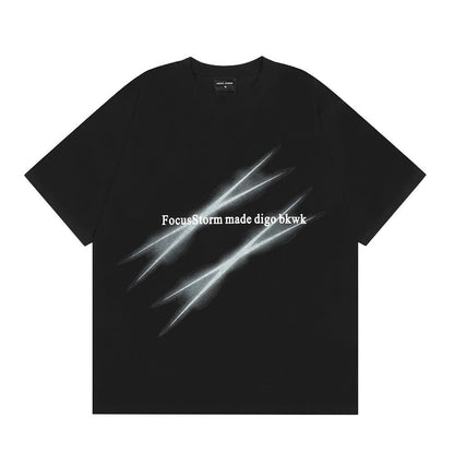 Scratch Printed Short-sleeved T-shirt For Men - RALO COLLECTION STUDIO