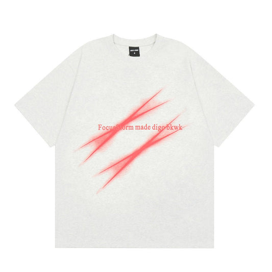Scratch Printed Short-sleeved T-shirt For Men - RALO COLLECTION STUDIO