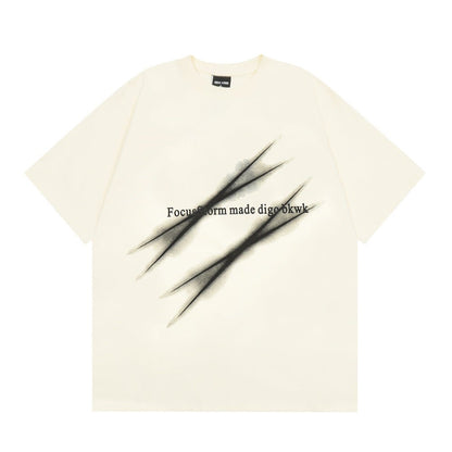 Scratch Printed Short-sleeved T-shirt For Men - RALO COLLECTION STUDIO