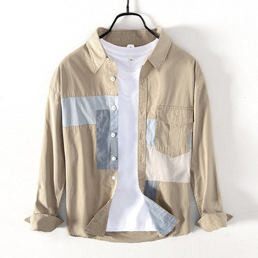 Shirt Men's Cotton Casual Workwear Shirt Jacket Men - RALO COLLECTION STUDIO