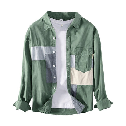 Shirt Men's Cotton Casual Workwear Shirt Jacket Men - RALO COLLECTION STUDIO