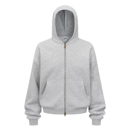 Short Relaxed-fit Fleece-lined Cardigan Unisex Jacket - RALO COLLECTION STUDIO