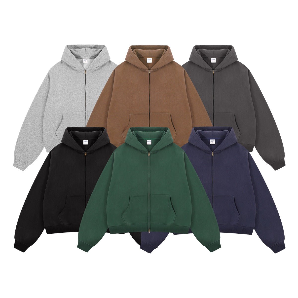 Short Relaxed-fit Fleece-lined Cardigan Unisex Jacket - RALO COLLECTION STUDIO