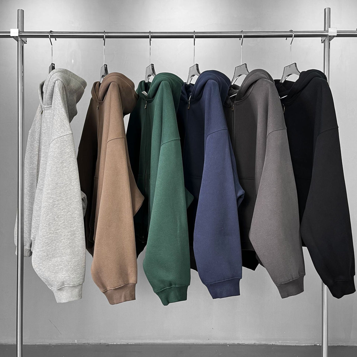 Short Relaxed-fit Fleece-lined Cardigan Unisex Jacket - RALO COLLECTION STUDIO