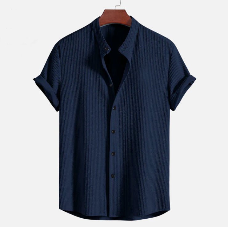 Short Sleeve Loose Shirt Top Summer Mens Clothing - RALO COLLECTION STUDIO