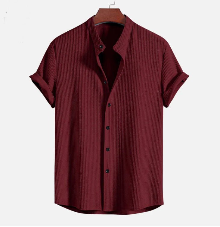Short Sleeve Loose Shirt Top Summer Mens Clothing - RALO COLLECTION STUDIO