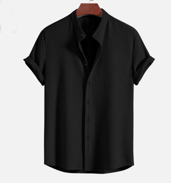 Short Sleeve Loose Shirt Top Summer Mens Clothing - RALO COLLECTION STUDIO