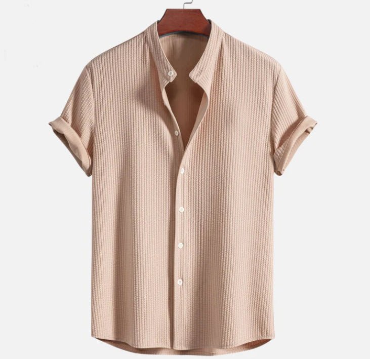 Short Sleeve Loose Shirt Top Summer Mens Clothing - RALO COLLECTION STUDIO