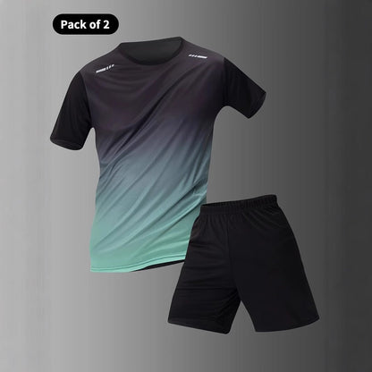 Short-sleeve Shorts With 3D Digital Print Loose-fitting Casual Fashion T-shirt Mens Sportswear Set - RALO COLLECTION STUDIO
