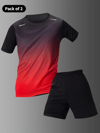 Short-sleeve Shorts With 3D Digital Print Loose-fitting Casual Fashion T-shirt Mens Sportswear Set - RALO COLLECTION STUDIO