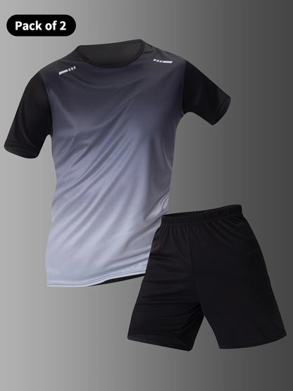 Short-sleeve Shorts With 3D Digital Print Loose-fitting Casual Fashion T-shirt Mens Sportswear Set - RALO COLLECTION STUDIO