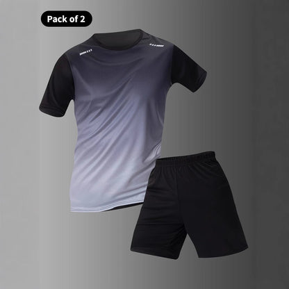 Short-sleeve Shorts With 3D Digital Print Loose-fitting Casual Fashion T-shirt Mens Sportswear Set - RALO COLLECTION STUDIO
