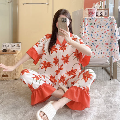Short Sleeve Womens Cartoon Pajamas - RALO COLLECTION STUDIO