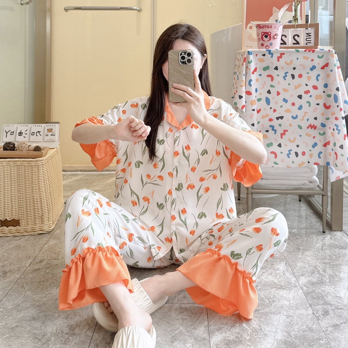 Short Sleeve Womens Cartoon Pajamas - RALO COLLECTION STUDIO
