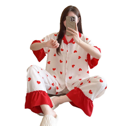 Short Sleeve Womens Cartoon Pajamas - RALO COLLECTION STUDIO