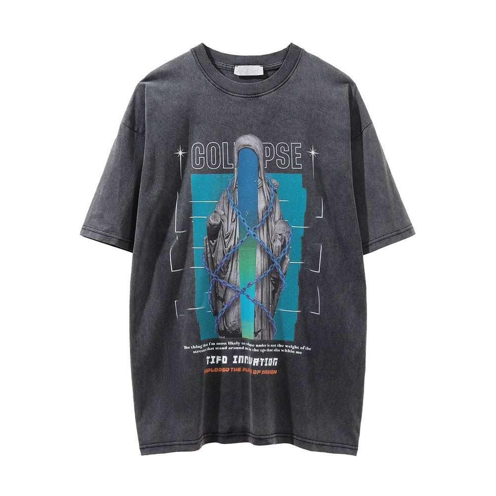 Skull Devil Printed Short-sleeved T-shirt For Men - RALO COLLECTION STUDIO