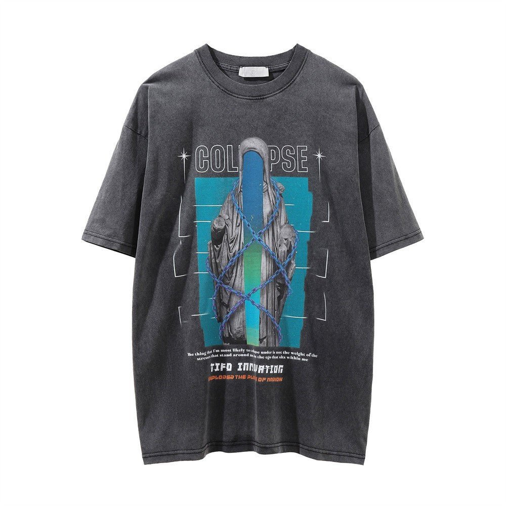 Skull Devil Printed Short-sleeved T-shirt For Men - RALO COLLECTION STUDIO