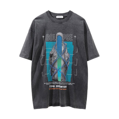 Skull Devil Printed Short-sleeved T-shirt For Men - RALO COLLECTION STUDIO