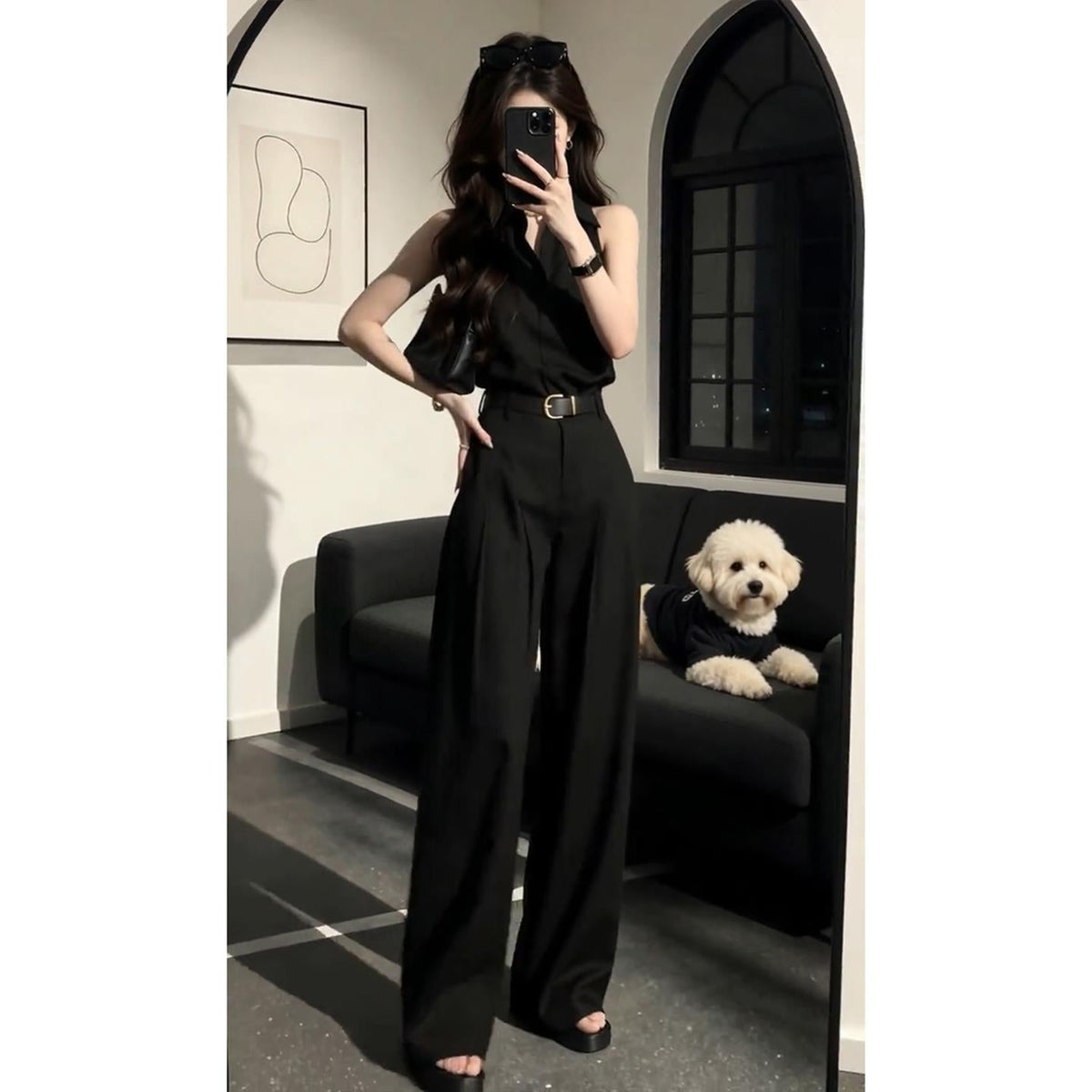 Sleeveless Shirt And Pants Set For Women - RALO COLLECTION STUDIO