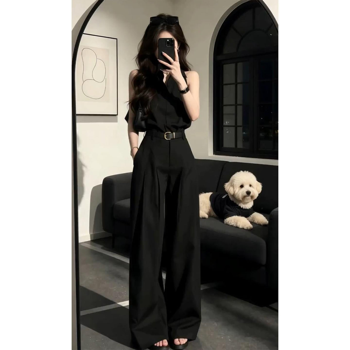 Sleeveless Shirt And Pants Set For Women - RALO COLLECTION STUDIO