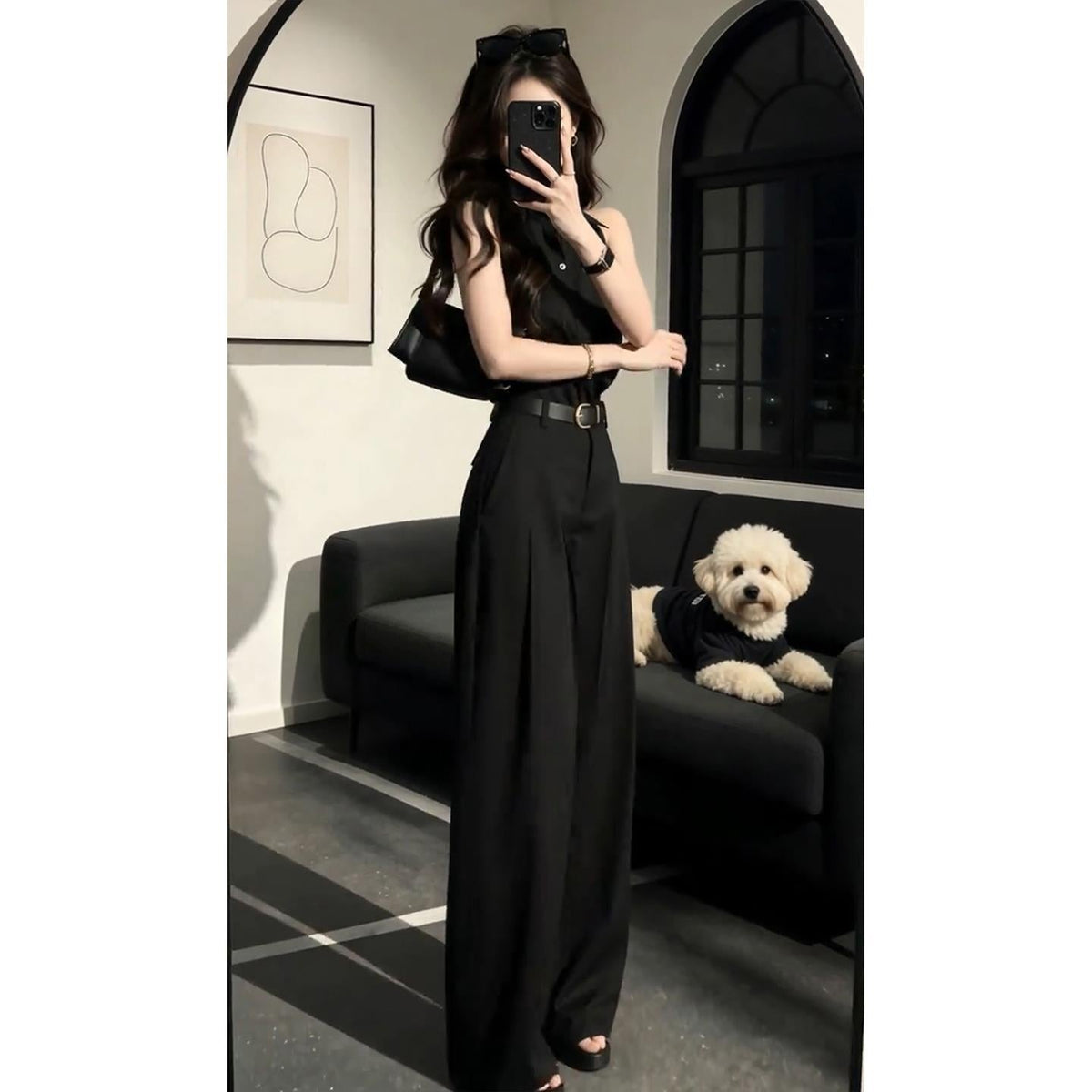 Sleeveless Shirt And Pants Set For Women - RALO COLLECTION STUDIO