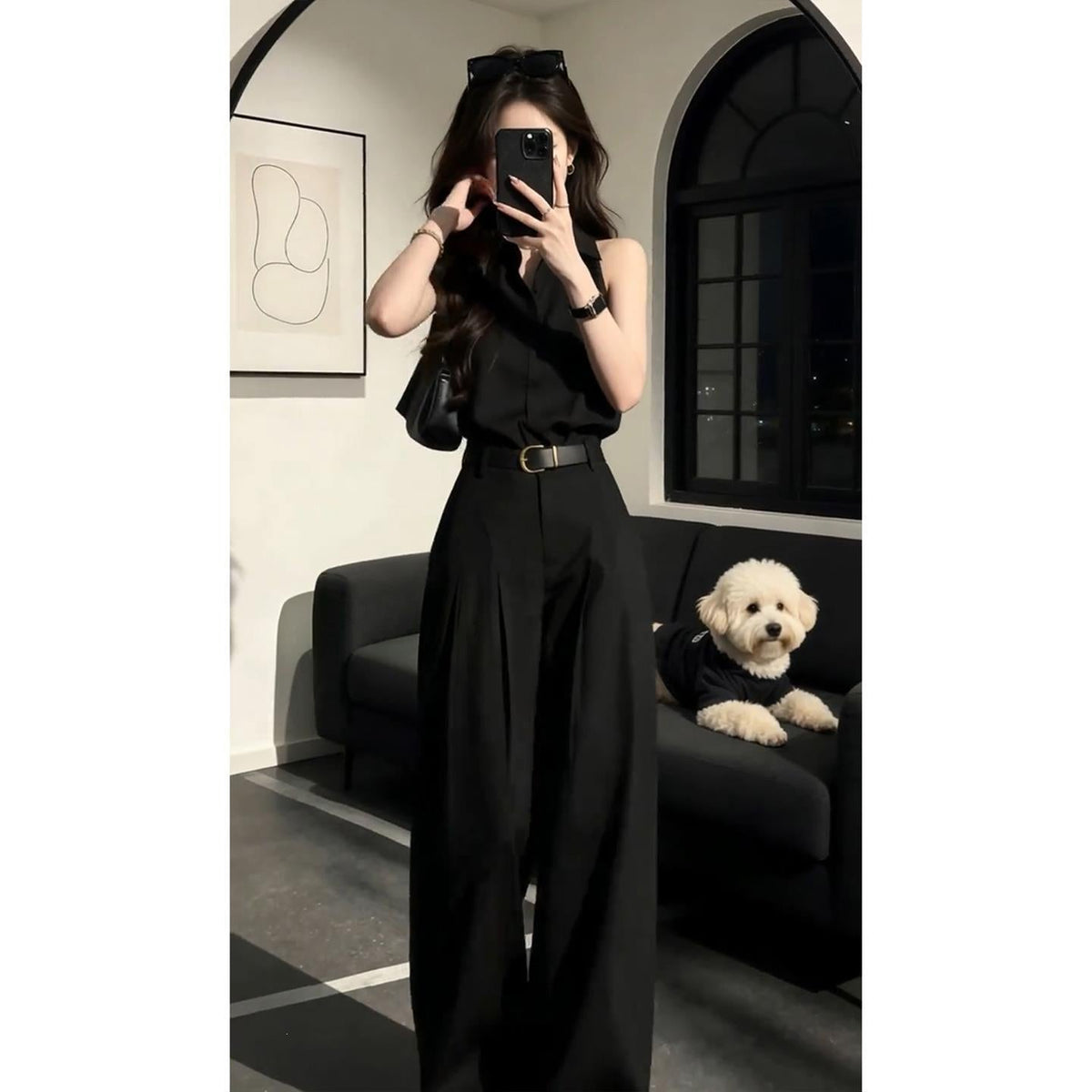 Sleeveless Shirt And Pants Set For Women - RALO COLLECTION STUDIO