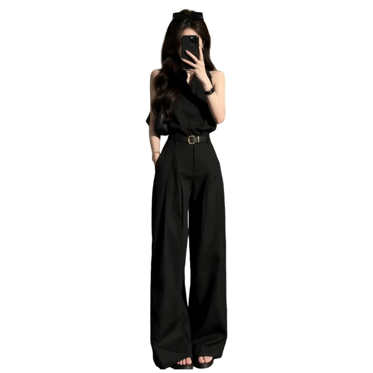 Sleeveless Shirt And Pants Set For Women - RALO COLLECTION STUDIO