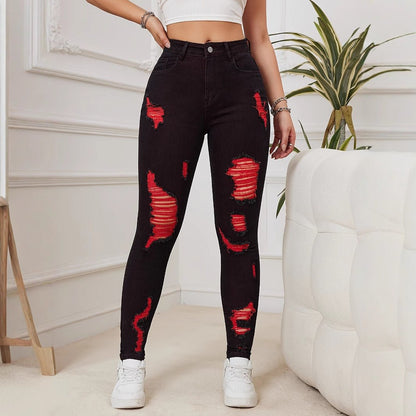 Slim Fit Skinny Hip Hop Stretch Women's Pencil Pants - RALO COLLECTION STUDIO