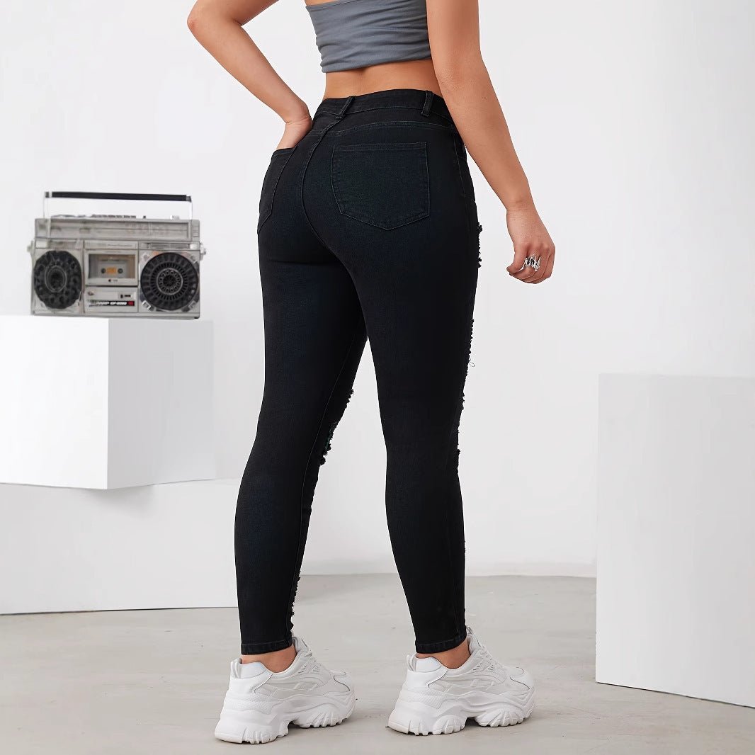 Slim Fit Skinny Hip Hop Stretch Women's Pencil Pants - RALO COLLECTION STUDIO
