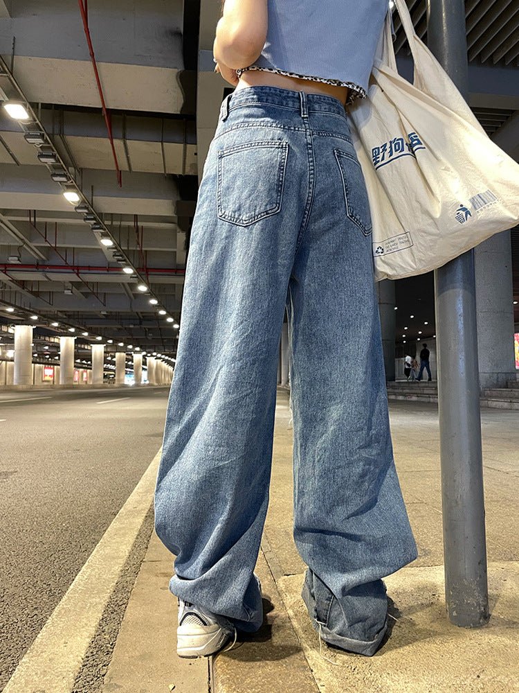 Slim Mopping Wide Leg Trousers Woman - RALO COLLECTION STUDIO