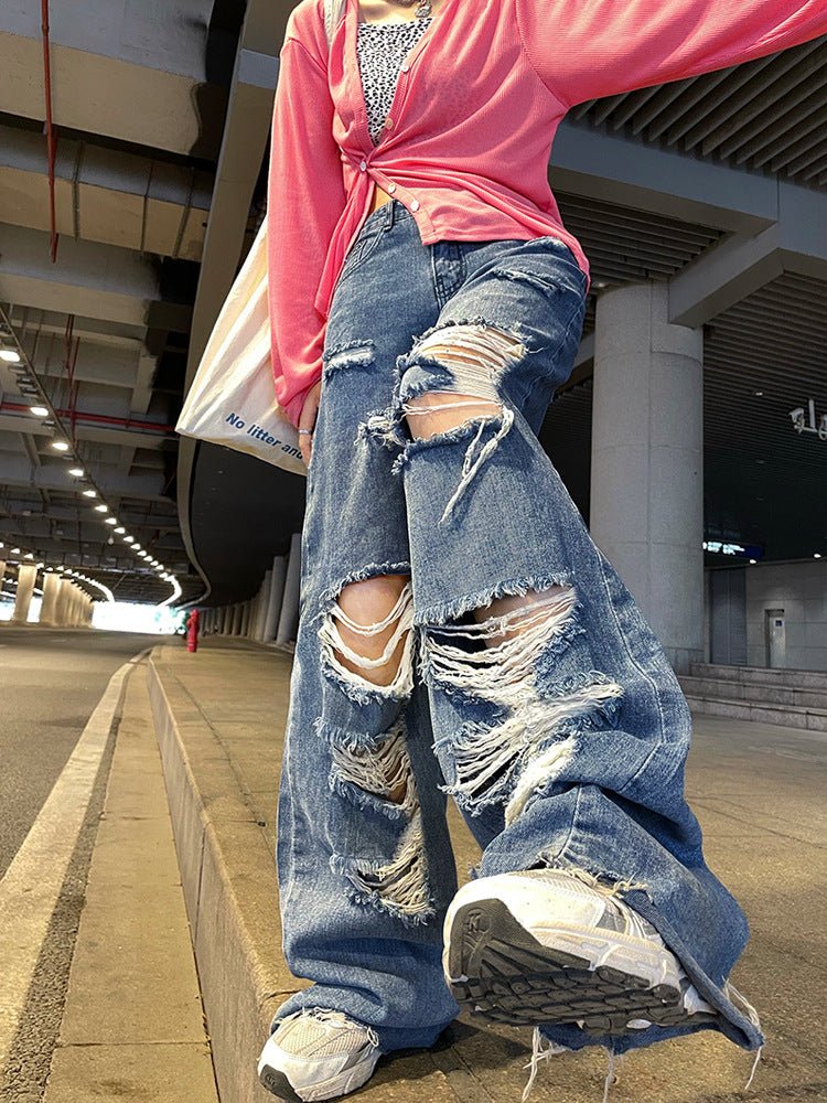 Slim Mopping Wide Leg Trousers Woman - RALO COLLECTION STUDIO