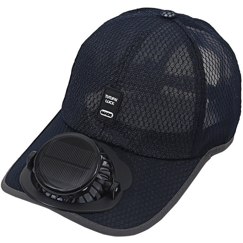 Solar Charging Fan Hat - Breathable Mesh UV Protection Baseball Cap For Men & Women - RALO COLLECTION STUDIO