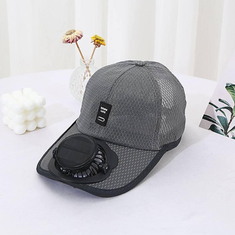 Solar Charging Fan Hat - Breathable Mesh UV Protection Baseball Cap For Men & Women - RALO COLLECTION STUDIO