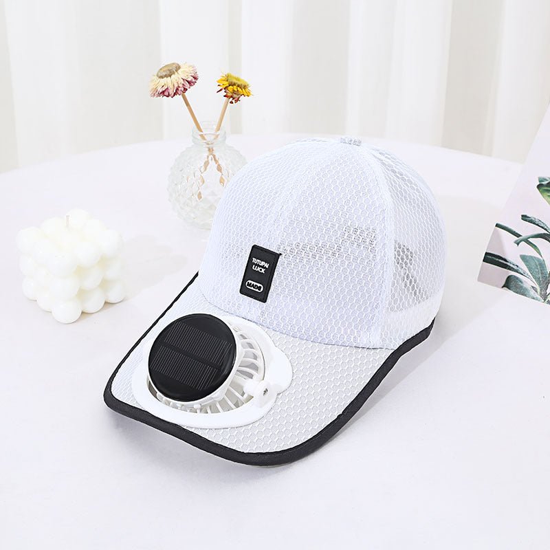 Solar Charging Fan Hat - Breathable Mesh UV Protection Baseball Cap For Men & Women - RALO COLLECTION STUDIO