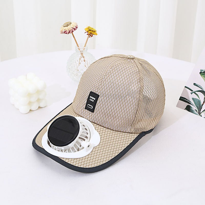 Solar Charging Fan Hat - Breathable Mesh UV Protection Baseball Cap For Men & Women - RALO COLLECTION STUDIO