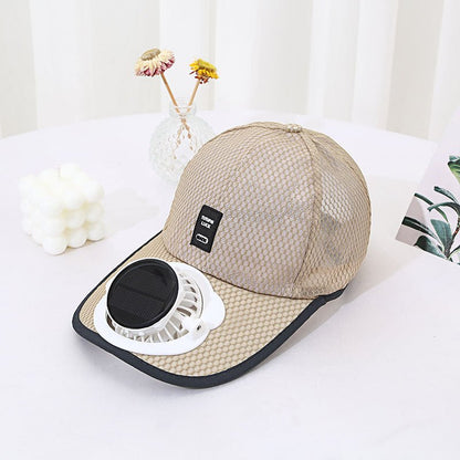 Solar Charging Fan Hat - Breathable Mesh UV Protection Baseball Cap For Men & Women - RALO COLLECTION STUDIO