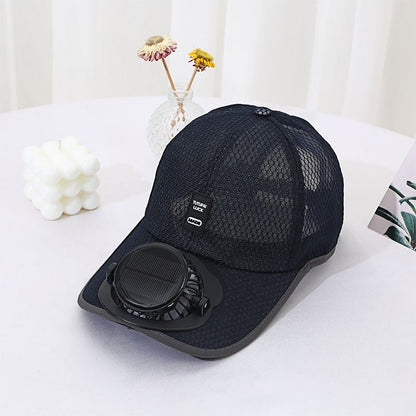 Solar Charging Fan Hat - Breathable Mesh UV Protection Baseball Cap For Men & Women - RALO COLLECTION STUDIO