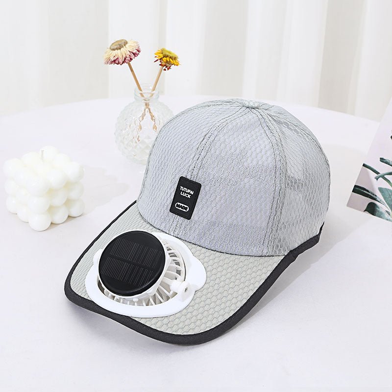Solar Charging Fan Hat - Breathable Mesh UV Protection Baseball Cap For Men & Women - RALO COLLECTION STUDIO