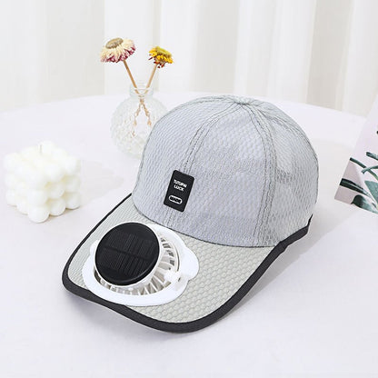 Solar Charging Fan Hat - Breathable Mesh UV Protection Baseball Cap For Men & Women - RALO COLLECTION STUDIO