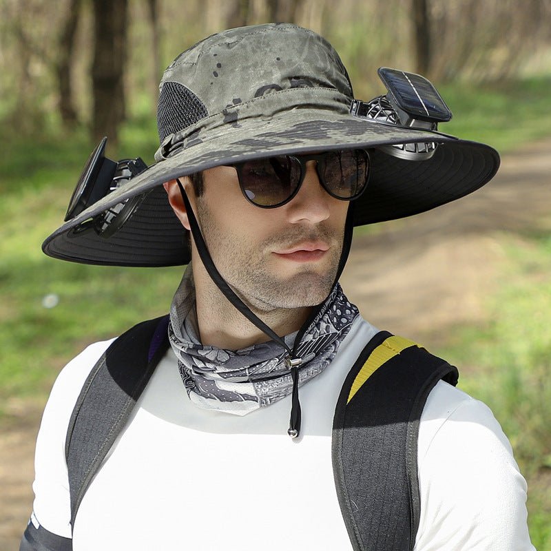 Solar Fan Cap Outdoor Mountaineering Fishing - RALO COLLECTION STUDIO
