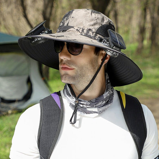 Solar Fan Cap Outdoor Mountaineering Fishing - RALO COLLECTION STUDIO